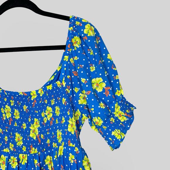 Draper James Floral Polka Dot Dress - Picture 4 of 6